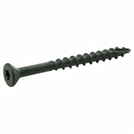 Tinkertools 2.5 in. 1 lb, No.9 Star Bugle Head Eterior Deck Screws, Green, 12PK TI2740645